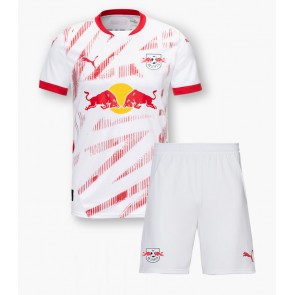 Billiga RB Leipzig Antonio Nusa #7 Hemmatröja Barn 2024-25 Kortärmad (+ Korta byxor)